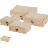 Sada košů LIVIA SET - světle hnědá, Basics, přírodní materiály (12/6/16cm)