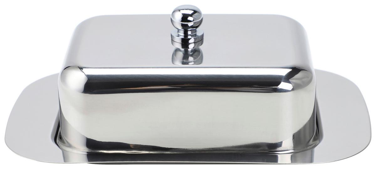 Butterdose Echtwerk Butterdose - Silberfarben, Design, Metall (18,5/12,2/7cm) - Echtwerk