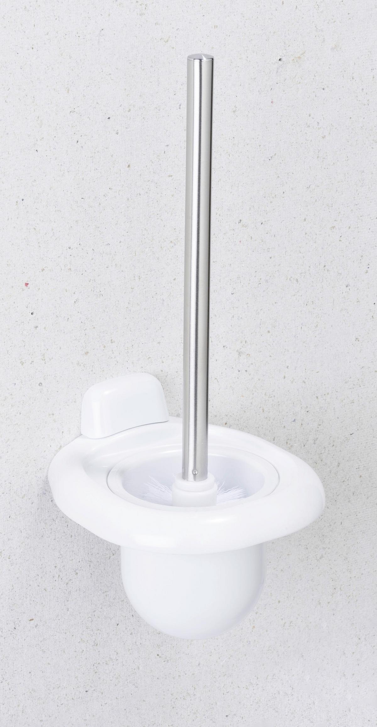Wc-kefe Szett Pure 17947100 - fehér, Konventionell, műanyag/fém (15,5/36/16cm) - Wenko