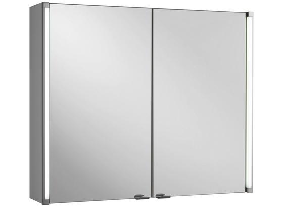 Spiegelschrank LED-Line 81 cm Weiß - Weiß, MODERN, Glas/Holzwerkstoff (81/67/16,5cm) Spiegelschrank LED-Line 81 cm Weiß - Weiß, MODERN, Glas/Holzwerkstoff (81/67/16,5cm)