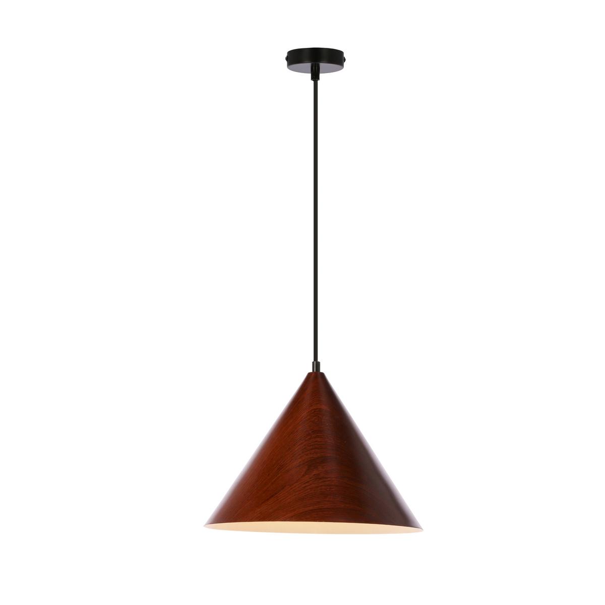 Hängeleuchte 31-23414 Dunca - Nussbaumfarben/Schwarz, Design, Metall (32/32/115cm)