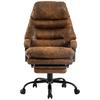Drehstuhl Big Boss Braun/ Schwarz Bis 140 Kg - Schwarz/Braun, MODERN, Kunststoff/Textil (64/114-122/72cm) - MID.YOU