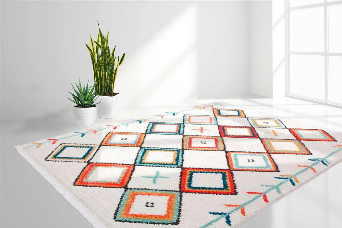 Teppich Agadir Multicolor, 120x170 cm - Multicolor, KONVENTIONELL, Textil (120/170cm)