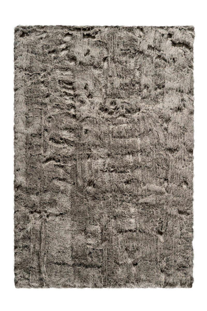 Hochflor Teppich Olivgrün/ Braun Tender 120x170 cm