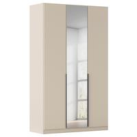 Drehtürenschrank Alabama-Super Mit Spiegel,champagner B:136cm - Champagner/Silberfarben, Trend, Holzwerkstoff (136/229/54cm)