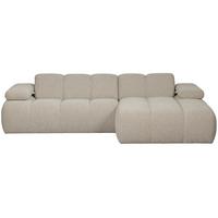 Ecksofa Mojo Beige S: 284x160 Cm - Beige/Schwarz, Design, Textil (284/160cm) - Livetastic
