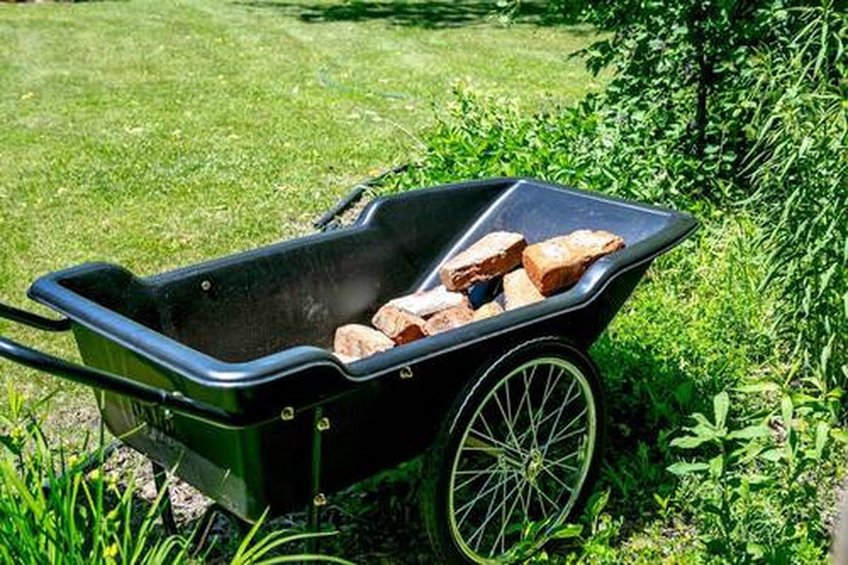 Gartenkarre Premium Schubkarre - Schwarz, Basics, Kunststoff (74/74/165cm)