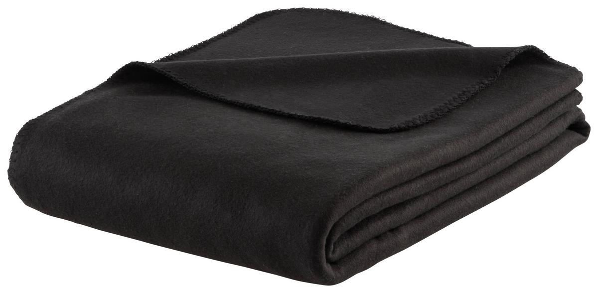 FLEECOVÁ DEKA FELICITY - čierna, Konventionell, textil (140/200cm) - Modern Living