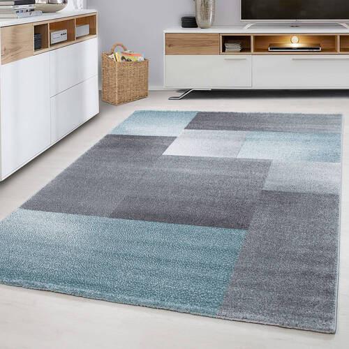 Webteppich Lucca - Blau, Trend, Textil (140/200cm) - Novel
