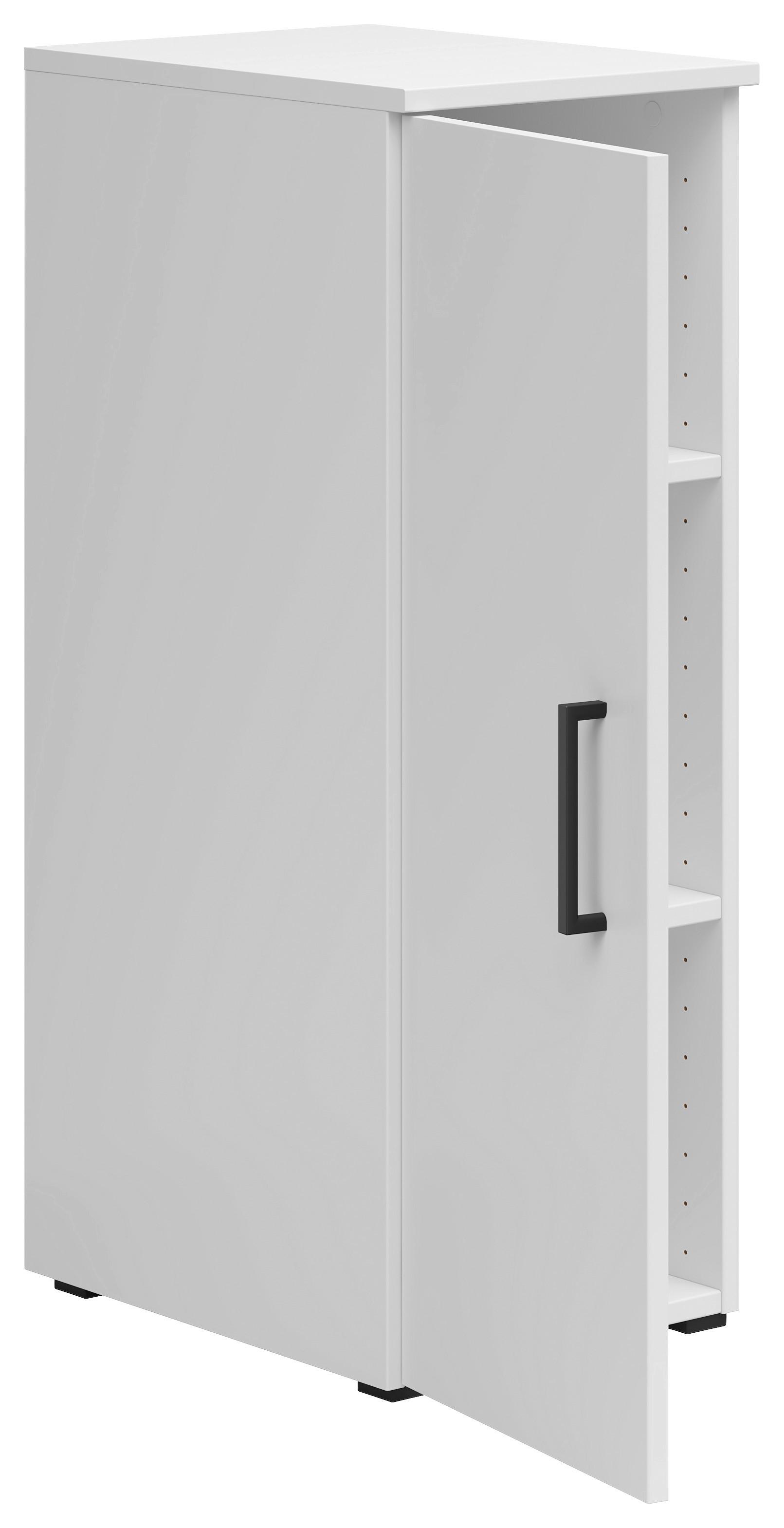 Szekrény Cabinet - fehér, Modern, faalapú anyag (30/83/40cm)