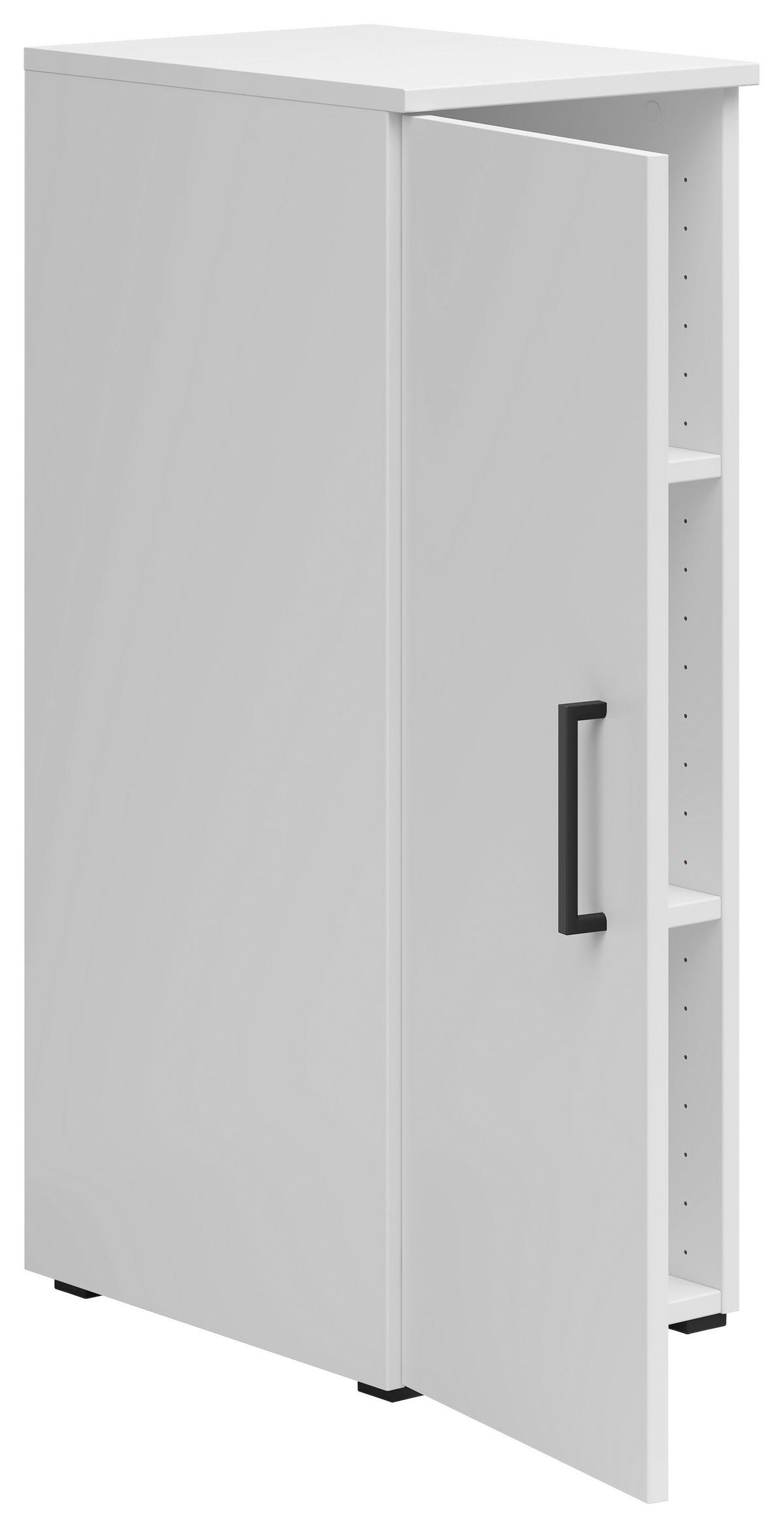 Skrinka MULTISTAURAUM š: 30cm - čierna/biela, Modern, kompozitné drevo/plast (30/83/40cm)