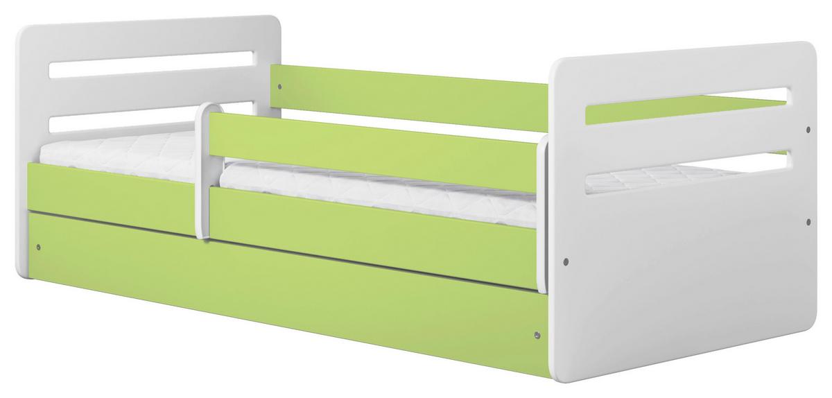 Kinder-/Juniorbett Tomi Grau/Weiß B: 80cm - Birkefarben/Weiß, MODERN, Holz/Holzwerkstoff (80/140cm) - MID.YOU