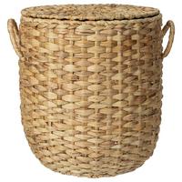 Koš MILA, V: 35 cm - přírodní barvy, Moderní, kov/přírodní materiály (32/29/35cm) - Mömax
