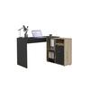Schreibtischkombiantion Leni Anthrazit/Eiche Dekor L: 110cm - Eichefarben/Anthrazit, MODERN, Holzwerkstoff (110/85/74cm) - MID.YOU