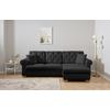 Ecksofa Arles Anthrazit 99 S: 266x161 Cm - Anthrazit/Buchefarben, Design, Textil (266/161cm) - MID.YOU