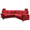 Ecksofa Parole Rot S: 238/241 Cm - Wildeiche/Rot, KONVENTIONELL, Textil (238/241cm) - Livetastic