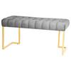 Hockerbank Rarity Grau, B: 47 Cm - Grau, Design, Kunststoff (47/48/100cm) - Kayoom