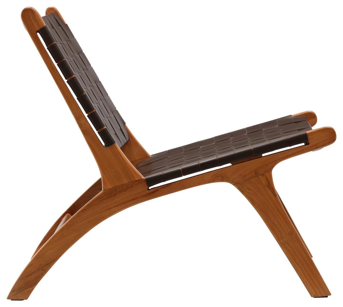 Sessel Rike - Braun, Design, Holz/Textil (65/69/77cm) - Livetastic