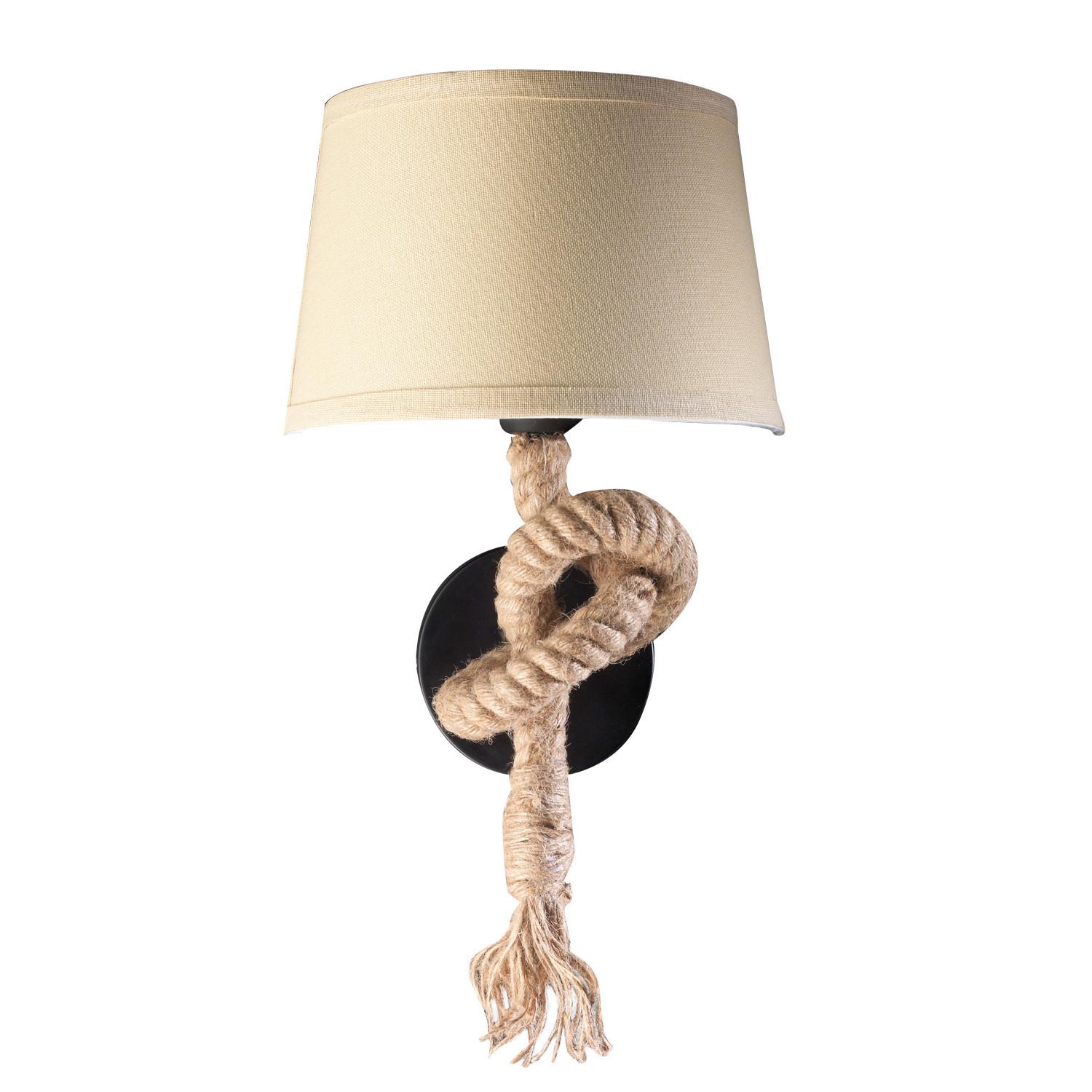 Wandleuchte Perlmutt L: 25 Cm 22w - Perlmutt, Natur, Textil (25/25/45cm)