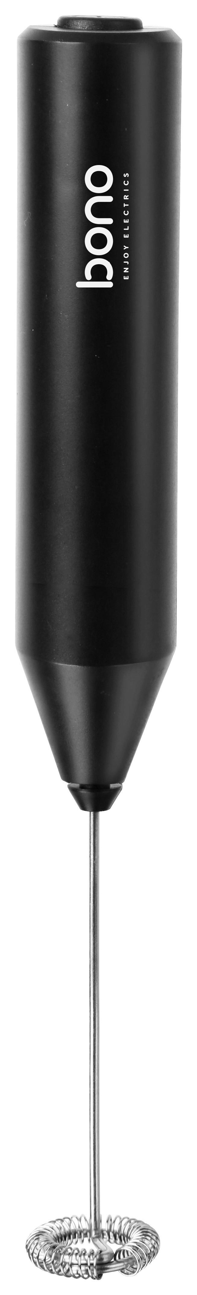 MILCHSCHÄUMER MILKY - Schwarz, Basics, Kunststoff/Metall - Bono