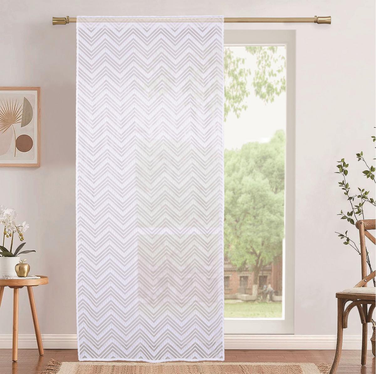 FERTIGVORHANG MAITE - Weiß, MODERN, Textil (140/245cm) - Luca Bessoni