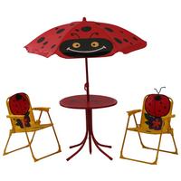 Kinder-Gartenset 672618 - Rot, MODERN, Textil/Metall - Siena Garden