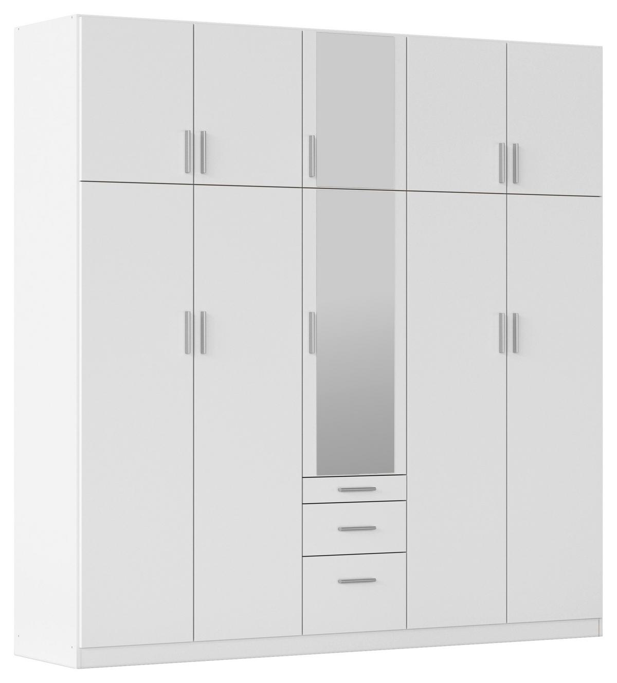Drehtürenschrank Hildesheim Weiß B: 226 Cm - Weiß, Design, Holzwerkstoff (226/229/54cm) - Rauch Möbel