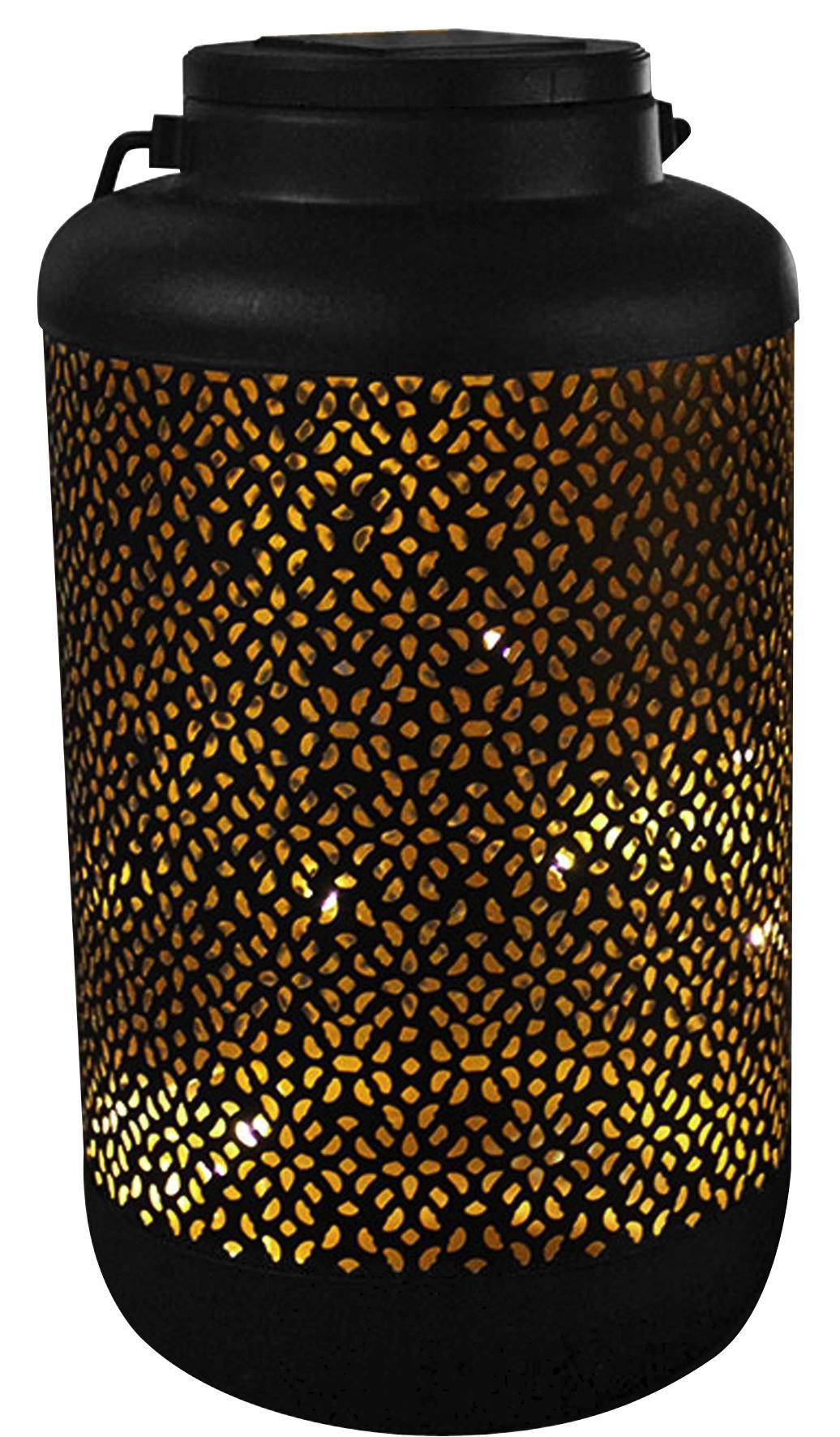 Szolárlámpa Vivien - Fekete, konvencionális, Műanyag/Fém (25cm) - Homezone