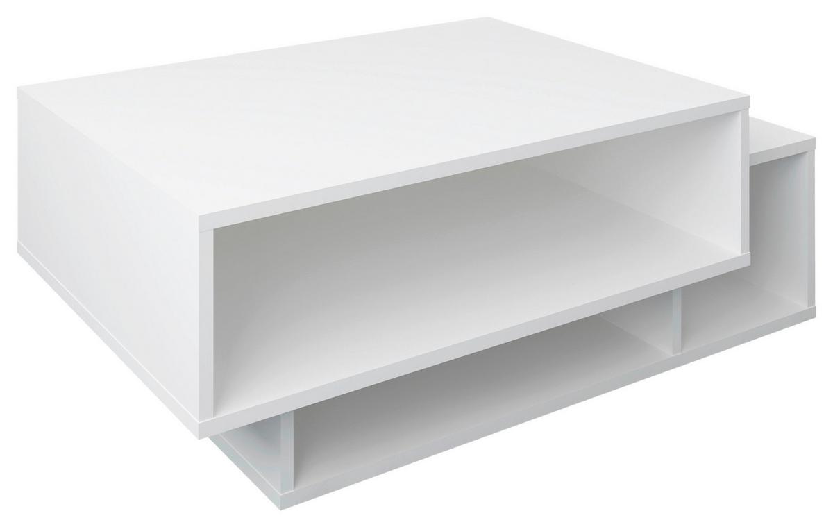 Couchtisch Runila Weiß B: 50 Cm - Weiß, MODERN, Holzwerkstoff (88/35/50cm) - MID.YOU