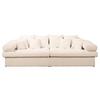 Bigsofa Naomi Creme B: 284 Cm - Creme/Schwarz, Design, Textil (284/94/148cm) - Livetastic