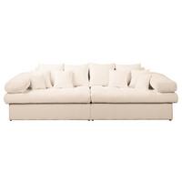 Bigsofa Naomi Creme B: 284 Cm - Creme/Schwarz, Design, Textil (284/94/148cm) - Livetastic