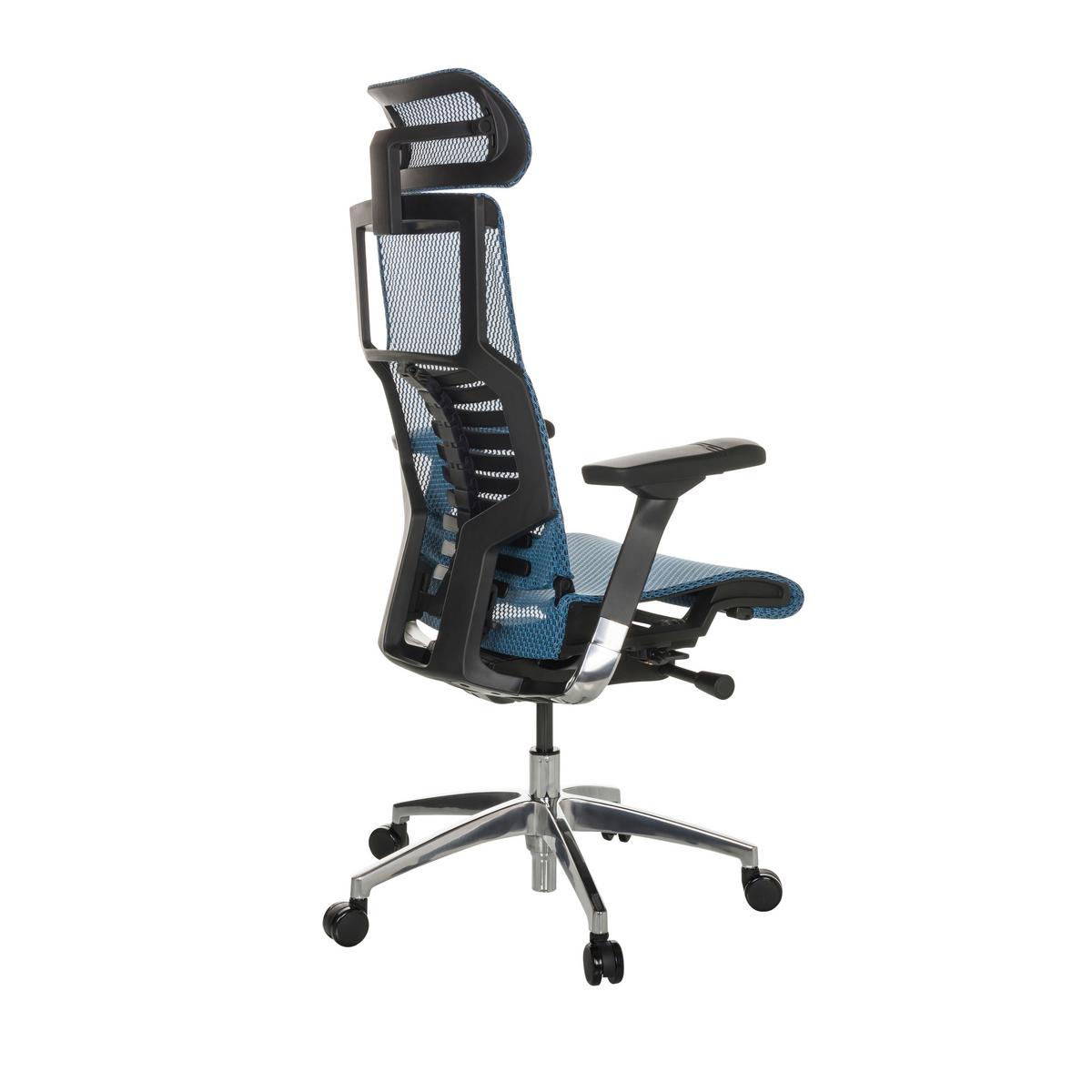 Drehstuhl Dynafit Ii - Blau/Silberfarben, Basics, Kunststoff/Textil (67/119-135/60cm) - MID.YOU