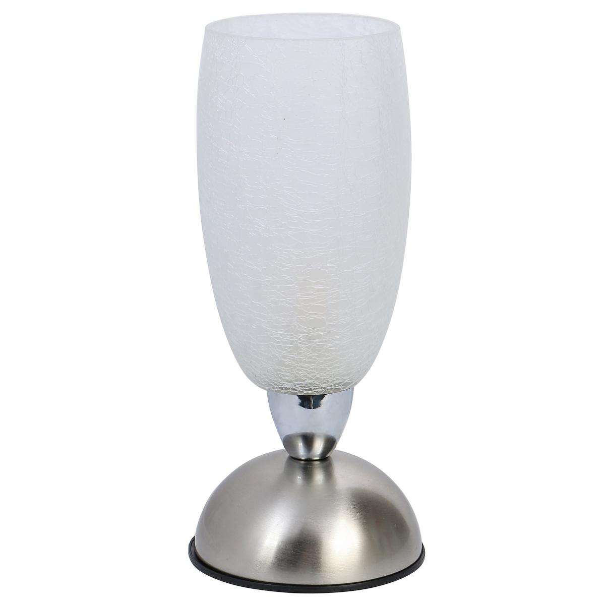 Tischlampe Eno Klar Mit Touch-Funktion - Klar/Nickelfarben, ROMANTIK / LANDHAUS, Glas/Metall (13/28cm) - James Wood