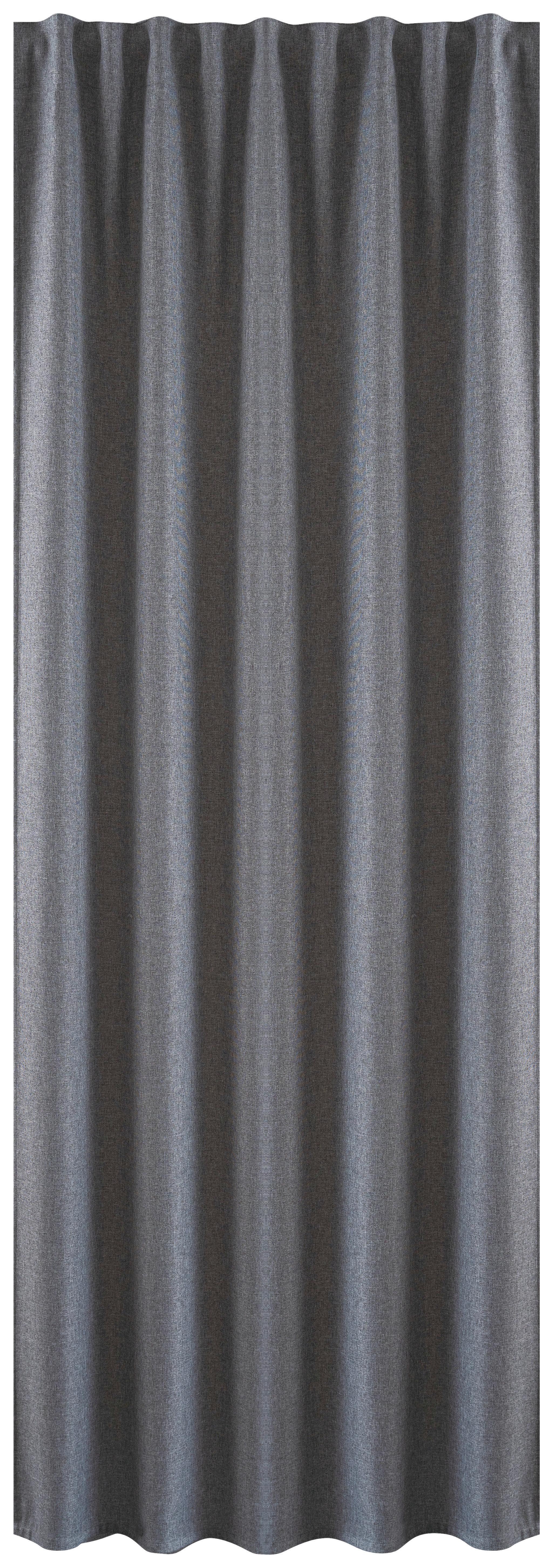 Fertigvorhang Milano - Silberfarben, MODERN, Textil (135/245cm) - Luca Bessoni