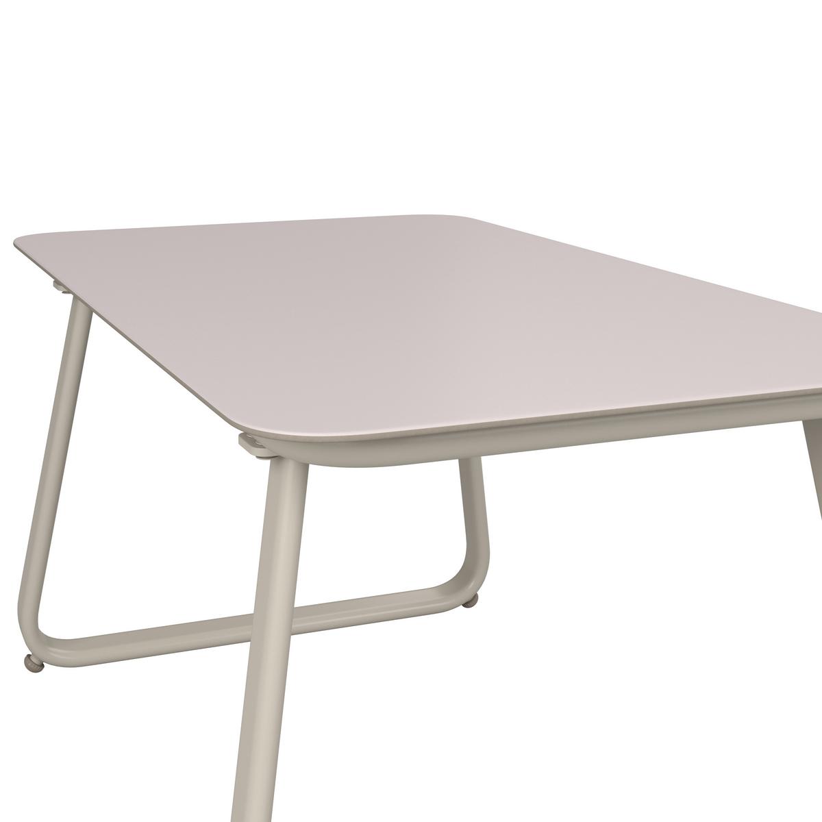 Loungegarnitur Tartu - Beige/Hellgrau, MODERN, Glas/Kunststoff (117/77,5/71,5cm) - Beldano