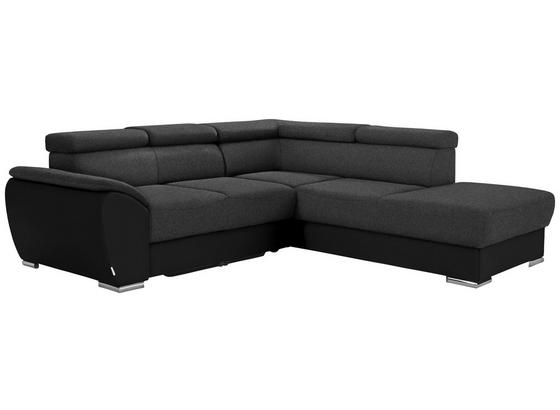 Ecksofa mit Schlaffunktion Cuba, Webstoff/Lederlook - Chromfarben/Anthrazit, MODERN, Textil (265/230cm) - Luca Bessoni Ecksofa mit Schlaffunktion Cuba, Webstoff/Lederlook - Chromfarben/Anthrazit, MODERN, Textil (265/230cm) - Luca Bessoni