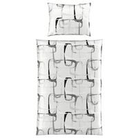 Bettwäsche 140x200 Cm Jule Satin, Grau - Grau, MODERN, Textil - Luca Bessoni