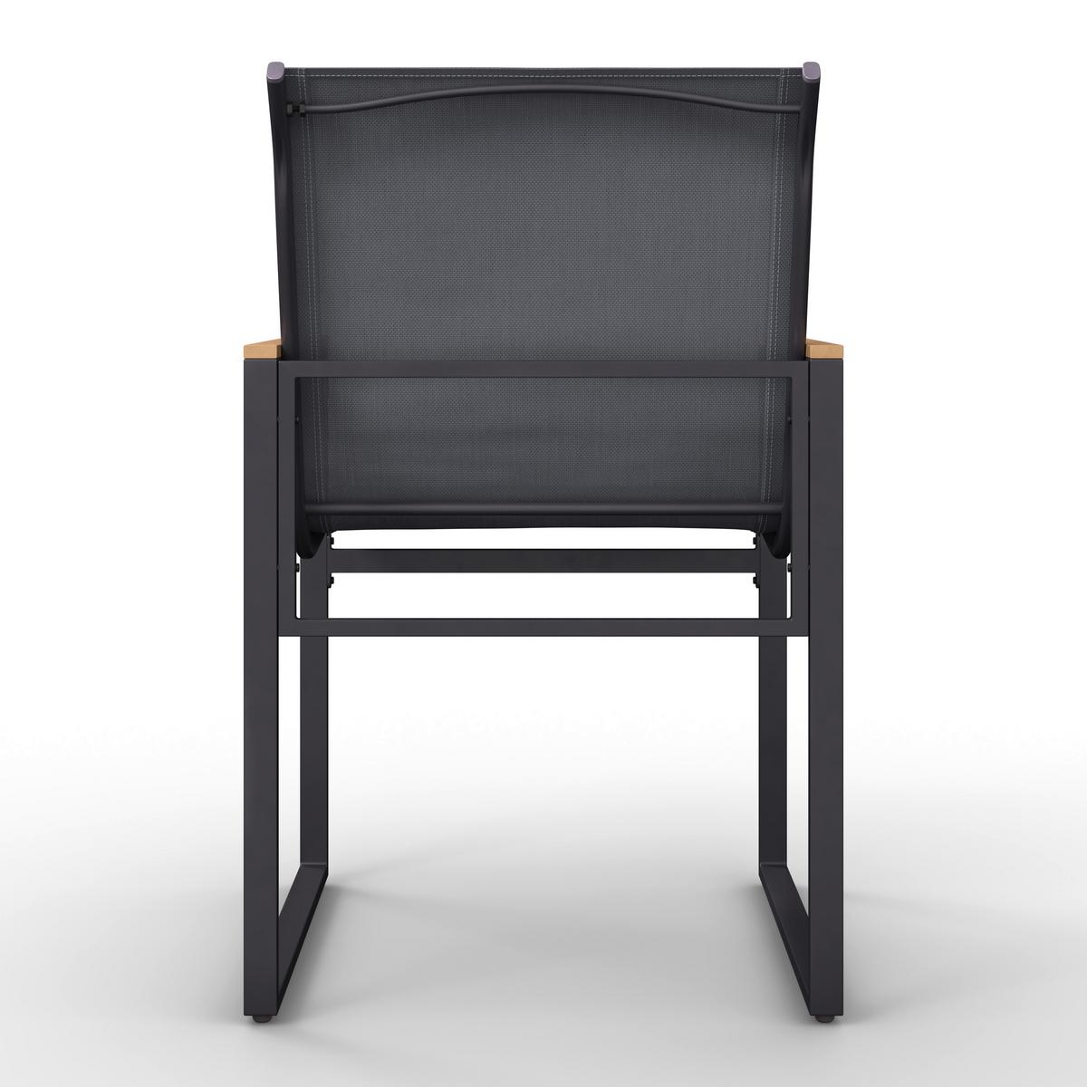 SADA ZAHRADNÍCH KŘESEL MATTEO - šedá/černá, Moderní, kov/textil (56/86/53cm) - Bessagi Garden