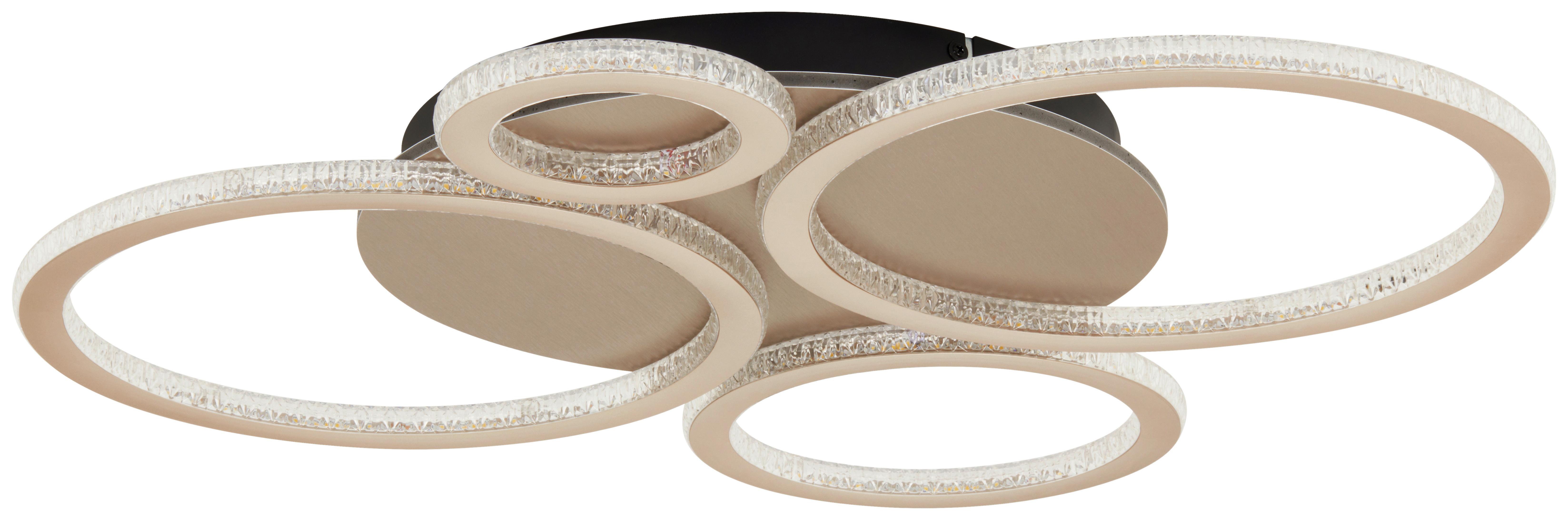 LED-Deckenleuchte Neu - Champagner, MODERN, Kunststoff/Metall (72/62/6cm)