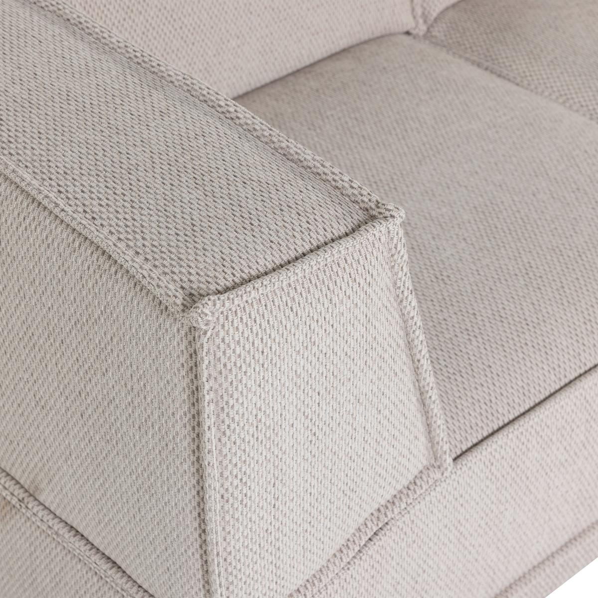 ECKSOFA Manu Naturfarben 286x160cm - Schwarz/Naturfarben, MODERN, Textil (286/160cm) - Livetastic