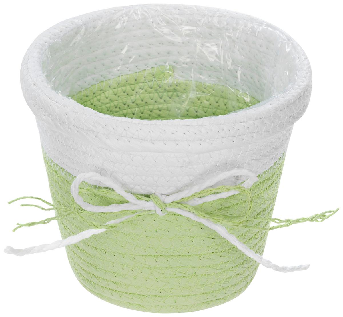 Pflanztopf Enrico - Blau/Pink, KONVENTIONELL, Papier/Kunststoff (18/17cm) - Ondega