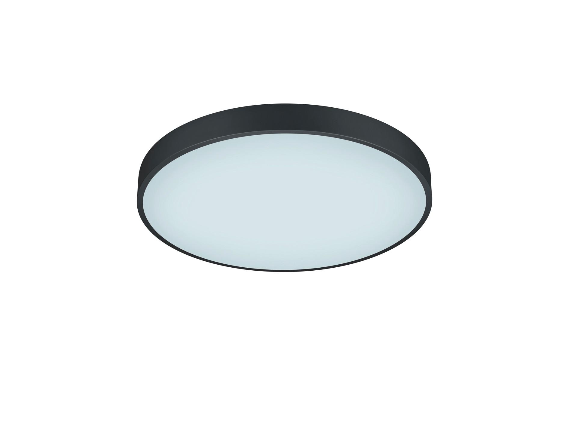 LED-Deckenleuchte 627415032 Waco - Schwarz/Weiß, Basics, Kunststoff/Metall (49,5/6,5cm) - Trio Leuchten