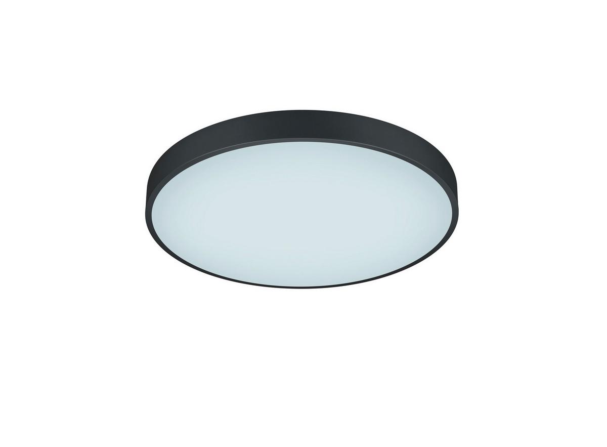 LED-Deckenleuchte 627415032 Waco - Schwarz/Weiß, Basics, Kunststoff/Metall (49,5/6,5cm) - Trio Leuchten