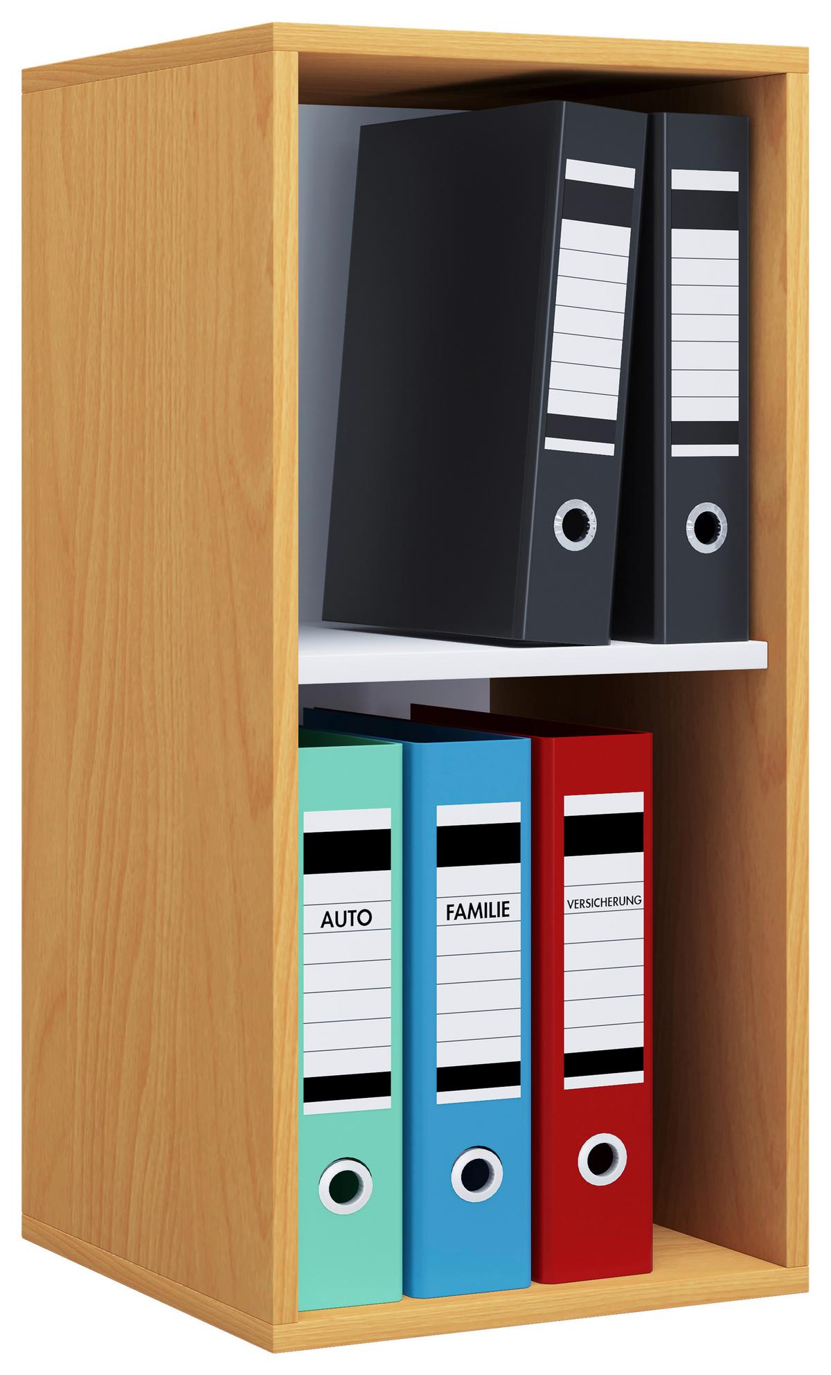 Aktenregal Lona Buchefarben B: 35 Cm - Buchefarben, MODERN, Holzwerkstoff (35/74/37cm) - MID.YOU