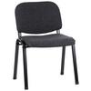 Besucherstuhl Xt 600 Sw Anthrazit/Schwarz Bis 100 Kg - Anthrazit/Schwarz, Basics, Textil/Metall (58/84/41cm) - MID.YOU