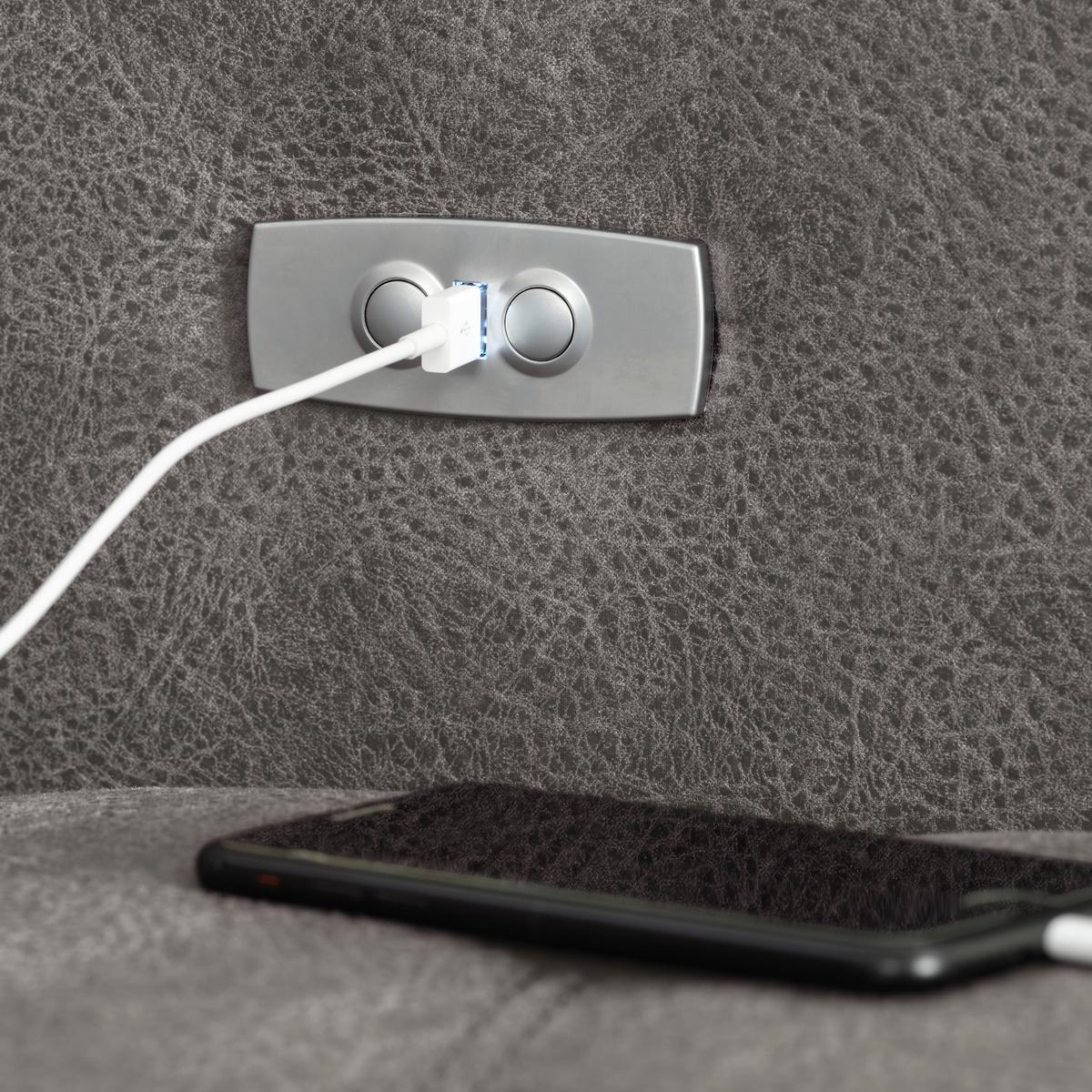 Rohová sedačka PANAMA, ľavá, sivobéžová - čierna/sivobéžová, Konventionell, kov/textil (216/89-102/304cm) - Premium Living