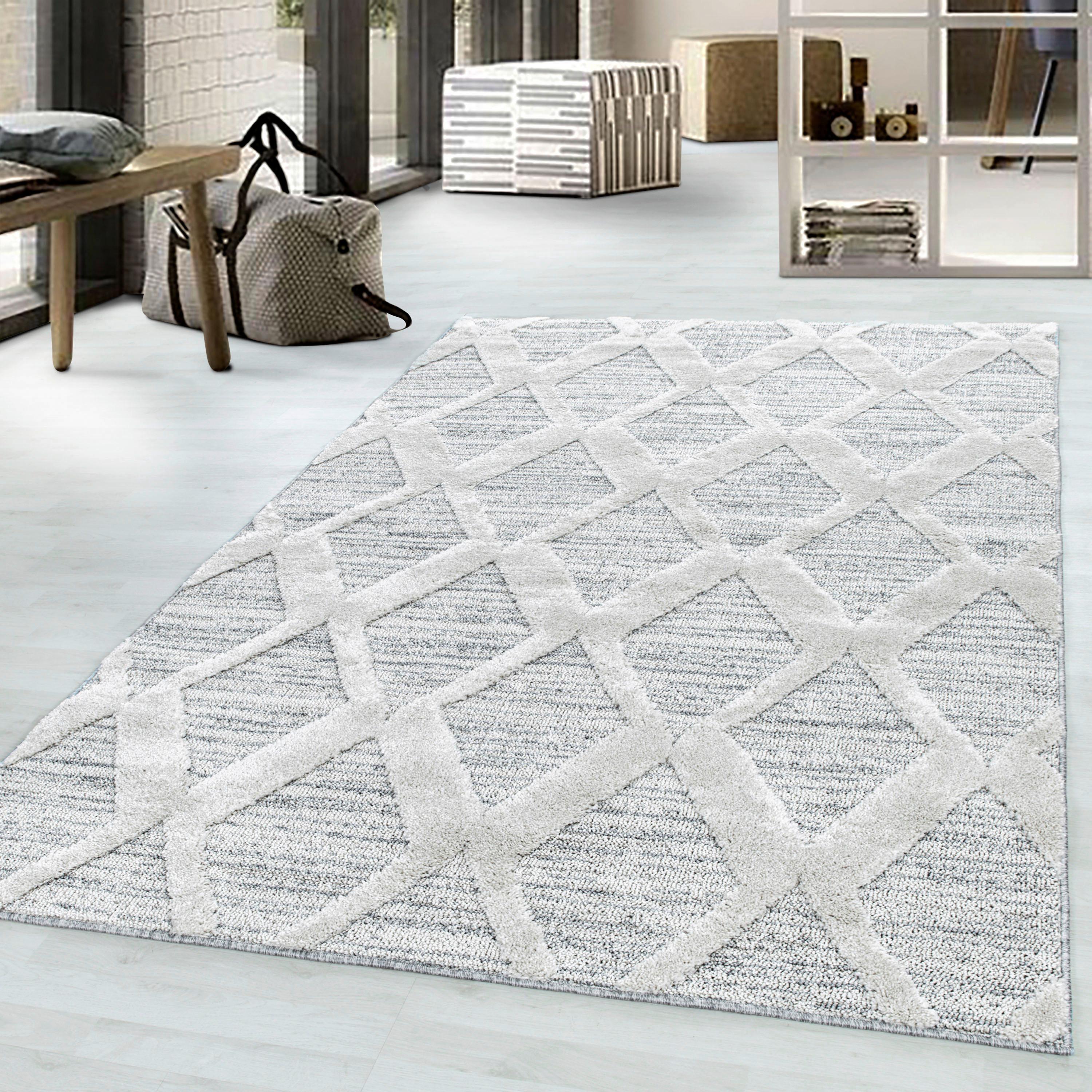Webteppich Grau Pisa 280x370 cm - Grau, KONVENTIONELL, Textil (280/370cm)