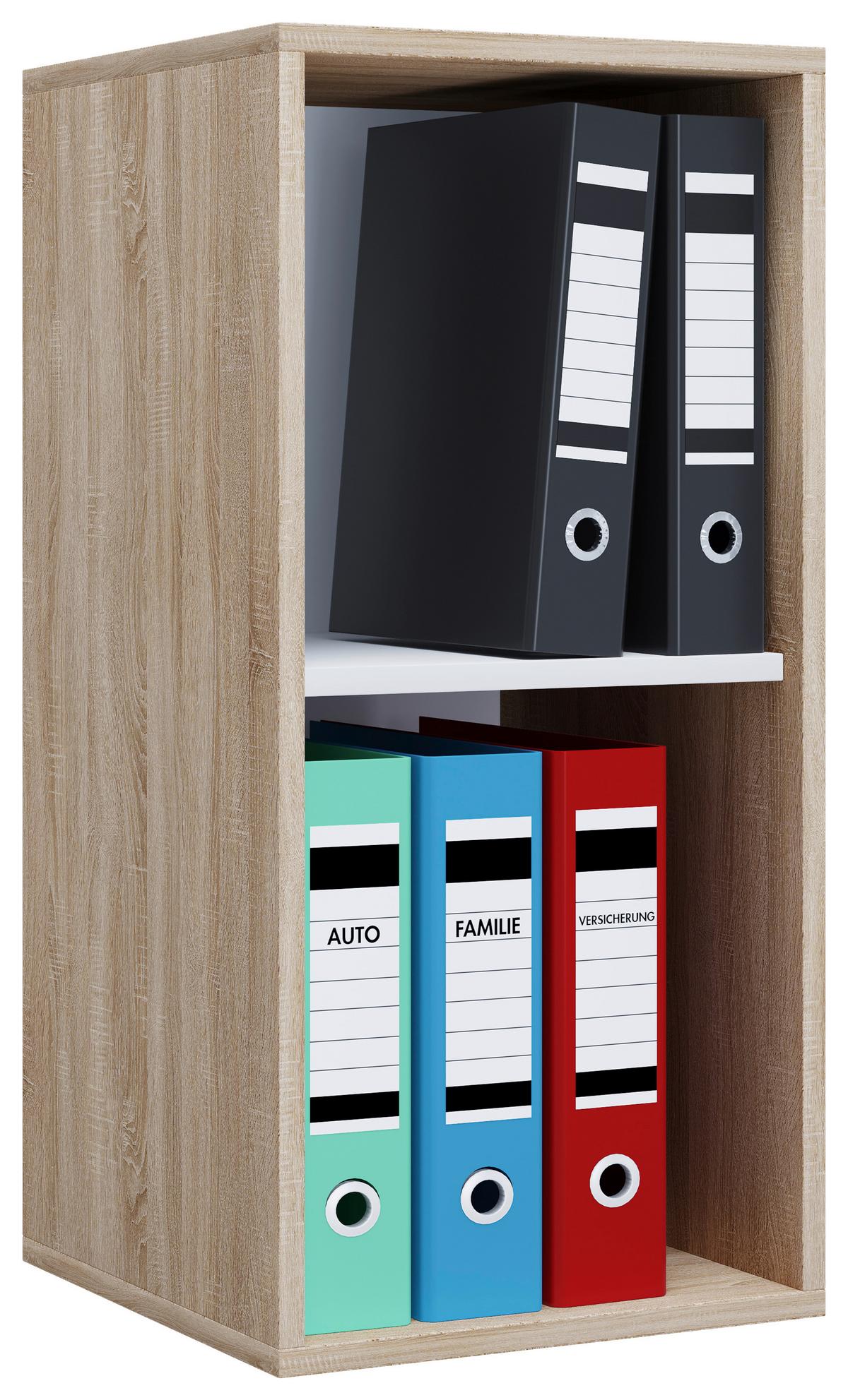Aktenregal Lona Eiche Dekor B: 35 Cm - Buchefarben/Sonoma Eiche, MODERN, Holzwerkstoff (35/74/37cm) - MID.YOU