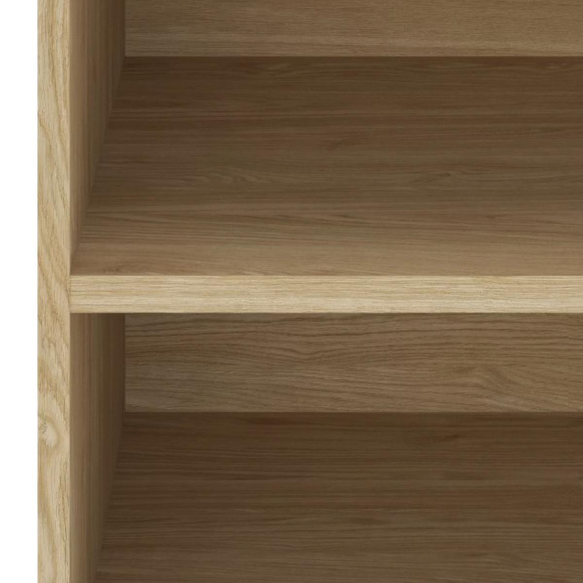 Regal Unit -elements Midi B: 91,2 Cm Eichefarben - Eichefarben/Schwarz, MODERN, Holzwerkstoff (91,2/67,2/40cm) - Ondega