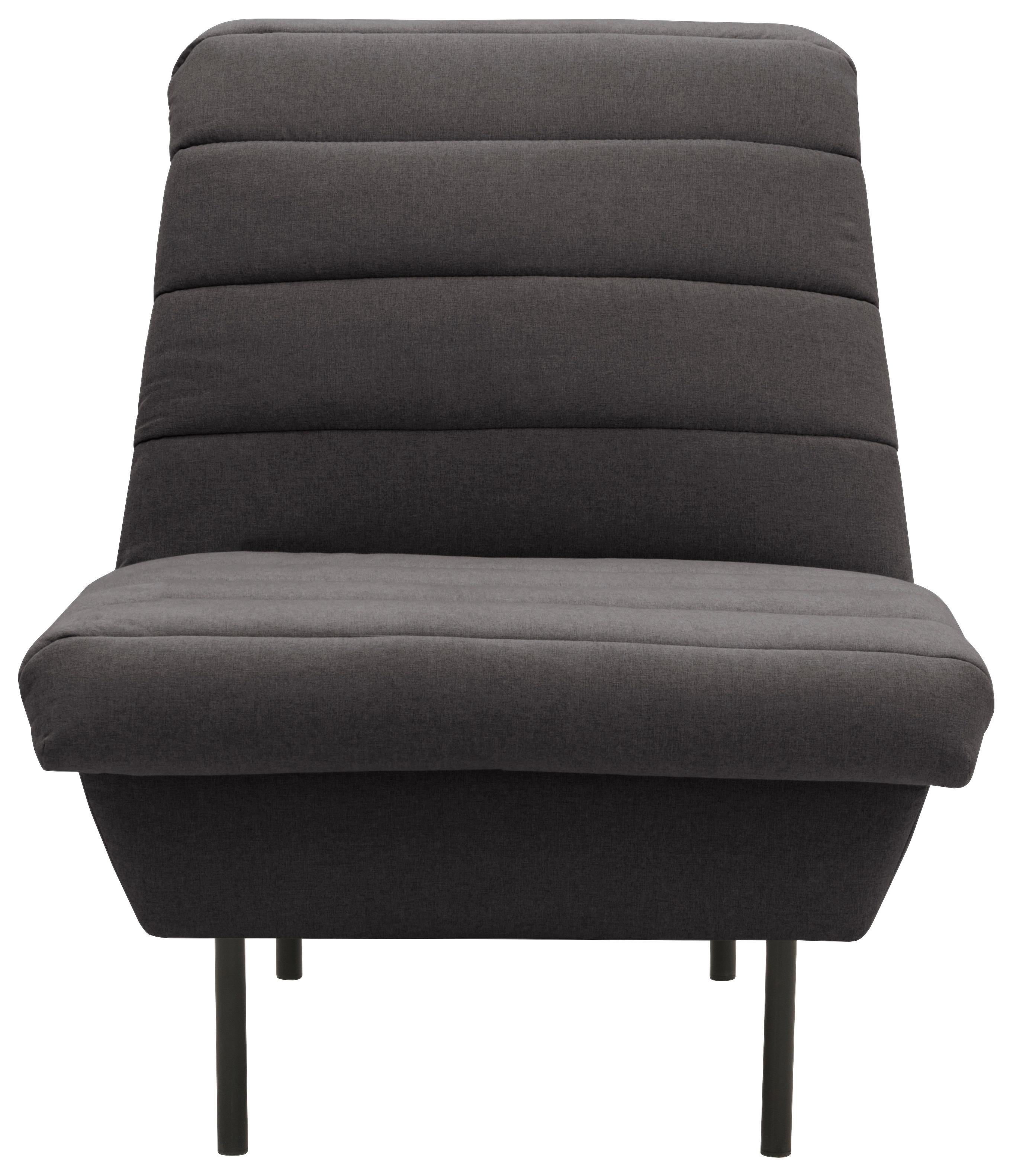 Sessel Looks Ix - Anthrazit/Schwarz, Design, Textil (72/92/103cm) - LOOKS by W.Joop